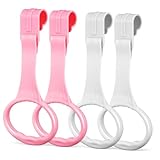 PartyKindom 4 Stück Ziehring- Ausbildung -Pull -Up -Halter Kleinkindübung Play Fitnessstudio -Ziehung Ringe drinnen Zugstange -Pull-up-Ringe stehende Haken Plastik