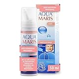 Aqua Maris Baby 50ml 100% natürliches Meerwasser Nasenspray für eine verstopfte Nase - Nasenspülsalz , Salzlösung die für Kinder geeignet ist , Nebenhöhlenspülung , Babypflegeset für Erkältungen