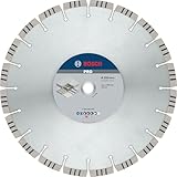 Bosch 1x PRO Concrete Diamanttrennscheiben für 25,4‑mm-Bohrung und Tisch‑ und Benzinsägen (für Beton, Stahlbeton, Ø 350 mm, Professional Zubehör Tischkreissäge, Benzinsäge)