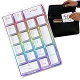 Kabelgebundene Zifferntastatur – mechanische Tastatur, Plug-in-USB-Nummernblock für Laptop, PC, Desktop, Notebook, Buchhalter, Dateneingabe, Profis, Programmierer, Buchhalter, langlebiges Material
