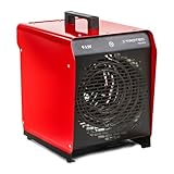 TROTEC Heizlüfter TDS 50 E – Heizleistung 4,5 kW / 9 kW – Bauheizer Luftmenge 845 m³/h – Heizgebläse für Werkstatt, Industrie, Halle, Garage