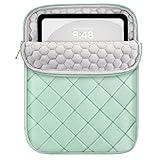 Dadanism 9-11 Zoll Puffy Tablet Tasche für iPad Pro 11', iPad Air 11', iPad (A16) 11', iPad 10. Gen 10,9', iPad 9/8/7. Gen 10,2', iPad Air 5/4 10,9, Galaxy Tab A9+ 11'/S9 FE, Tab M11 11', Erbsengrün