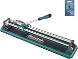 Seeutek Manueller Fliesenschneider, 43,2 cm, professioneller Porzellan-Keramik-Fliesenschneider, Doppelschienen-Design mit Wolframkarbid-Schneidrad