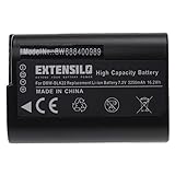 EXTENSILO Akku Ersatz für Panasonic DMW-BLK22, DMW-BLK22, DMW-BLK22GK für Kamera (2250 mAh, 7,2 V, Li-Ion)