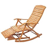 AMZOPDGS Veranda-Schaukelstuhl für Erwachsene, Holz-Schaukelstuhl für den Innenbereich im Freien, Einzelstühle für Terrassendeck-Gartenliegestuhl, Lasten 330 lbs (Color : Without Cushions)