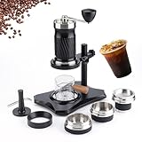 YWPYMX Kaffeemaschinen Set, Tragbare Einstellbare Druck Espresso Maschine, Handkurbel Espresso Maschine, Manuelle Extraktionskaffeemaschine.