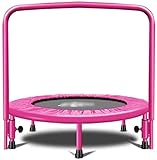 AJOIHASP Faltbares 36-Zoll-Mini-Trampolin, Rebounder, maximale Belastung 300 Pfund, Rebounder-Trampolin, Fitness-Trampolin für den Innenbereich/Garten/Workout/Cardio