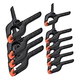 NIYANGLE 10 Stück Teiliges Kunststoff federklemmen Robuste Holzbearbeitungsklemmen Starke Spannzwingen für DIY projekte Vielseitig Einsetzbar für Foto studios Leinwände Handliche Kompakte