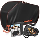 MUPAS Fahrradabdeckung Wasserdicht, 210D Oxford-Gewebe Wetterfeste Fahrradgarage, 200 x 110 x 70 cm Fahrradplane Outdoor, Wasserdicht, Reißfest, Staubdicht, Fahrradhülle mit Schlossführung und Beutel