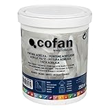 Cofan Acrylfarbe für Bad und Küche, 750 ml, Weiß
