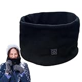 Beheizter Halsschal, Halswärmer-Wickelschal | Winter-Schlauchschal mit USB-Aufladung - Waschbarer Herren-Herbstmützenschal, mit Strom versorgt und ermöglicht so die einfache Verwendung unterwegs