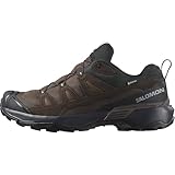 Salomon X Ultra 360 Leather Gore-Tex Wasserdichte Herren Wanderschuhe, Outdoor-bereit, Grip, Schutz bei jedem Wetter, Dark Earth, 42 2/3