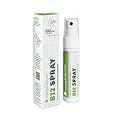 EnergyBalance Vitamin B12 Spray - Mundspray, Hochdosiert - 500 µg Methylcobalamin pro Sprühstoß - Vegan, ohne Alkohol, ohne Zucker - Qualität aus der Schweiz - 210 Portionen