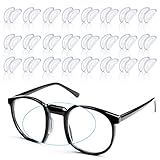 24 Paare Brille Nasenpads Brillenpads Nase Brillenpads Brille Silikon Nasenpads Brille Anti-Rutsch Brillen Nasenpads Silikon Brillen-Silikon-Nasenpads Slip on Nasenpads für Brillen Sonnenbrillen