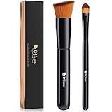 DUcare Foundation Pinsel und Concealer Pinsel 2 Stück Synthetisch Make Up Pinsel Kabuki Pinsel Geeignet für Flüssigkeiten, Cremes und Puder Makeup Tools