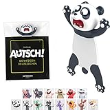 KXT Witzige 3D Lesezeichen - Original AUTSCH! Cartoon Tiere - Lustiges Geschenk für Kinder und Erwachsene (Panda)