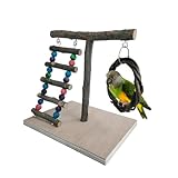 Vogel-Papageien-Spielständer Aus Holz, Vogelspielplatz, Papageien Spielplatz, Bird Playground, Vogelspielplatz Mit Leiter Und Schaukel, Vogel Spielplatz, Für Papageien, Wellensittiche, Sittiche, Finch