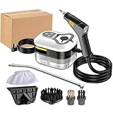 Dampfreiniger für Autopflege, 2500 W Dampfgarer zur Reinigung, 6-stufig verstellbarer Dampfgarer zur Reinigung, 10 Sekunden Aufheizen und 1200 ml großer Tank, Handdampfreiniger für Autopflege, Zuhause