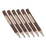 KONTONTY 6 Stück Holzstift Zweig Buntstifte natürliche Bleistifte Bleistift aus Holz kleine Stifte Ast Bleistifte Light Brown