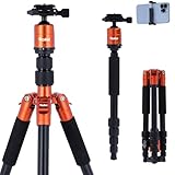 Rollei Compact Traveler No.1 Orange, 143cm Stativ Kamera mit...