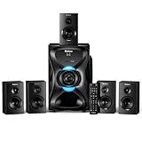 Bobtot Surround-Sound-System 5.1 Soundsystem Kabellos – 1000 W Spitzenleistung, Tiefbass, 8-Zoll-Subwoofer, 5.1/2.1-Kanal-Heimkino System mit ARC, optischem Bluetooth-Karaoke-Eingang