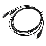 Fabater Digitales Optisches Splitterkabel, HiFi-Tonübertragung für Heimkino-Lautsprecher, PVC+TPE-Glasfaserkabel 1x2, Digitales Optisches Splitterkabel SPDIF für, für