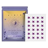 Aufkleber zur UV-Erkennung – Aufkleber zur erneuten Anwendung von Sonnencreme | 24 Aufkleber für die Sonnenblende | Set mit 24 Aufklebern zur erneuten Anwendung