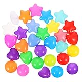 KONTONTY 150 Stück Meeresball Grube Für Kinder Kinderfreizeitpark Star Ball Toys Rosa Bällebad Spiel Ozeanball Dekorative Sternenkugel Mini- Farbige Kugeln Drinnen Plastik Kleinkind