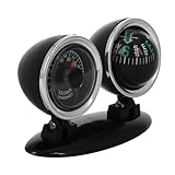 VALICLUD Zweifach fahrzeugkompass Kugel für Auto und Boot Multifunktionaler Navigationsball Kompakt Tragbar Einfache Installation Präzise Richtungsanzeige für Outdoor