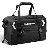 ROCKBROS Motorradtasche Motorrad Hecktasche 100% Wasserdichter Gepäckrolle mit Schultergurt Reisetasche für Motorradfahren, Wandern, Radfahren, Reisen, Camping, Outdoor 20L-60L