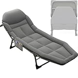 NNSMUN Sonnenliege liegestuhl klappbar gartenliege wetterfest sonnenliege wetterfest deckchair klappbare campingstuhl relaxsessel Outdoor Unterstützung 150 kg (200x60x30cm,Hellgrau)