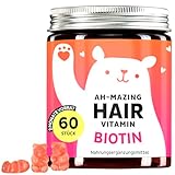 Biotin Hochdosiert Gummibärchen – 5000 µg Biotin, Zink, Vitamin B6, C, E, Folsäure & Jod – 60 Stück – Vegan – Bears with Benefits