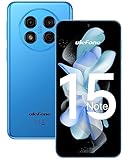 Ulefone Note 15 Smartphone Günstig, Bis zu 5GB + 32GB/64 GB Erweiterbar Android 12 Handy Ohne Vertrag 4000mAh Akku mit 8MP Kamera 6,22 Zoll HD+ 3 Slots/Face ID/GPS/WiFi/8,9 mm dick Blau