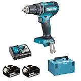 Makita DHP485RTJ Akku-Schlagbohrschrauber 18 V / 5,0 Ah, 2...