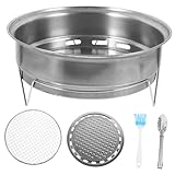 HEMOTON 1 Satz Haushaltsgrillofen Camping Holzkohle grillzange smocker grill beschtek zeichenkohle schwenkgrills Grillrost Grillherd Grillofen für draußen BBQ-Tool Rostfreier Stahl Silver