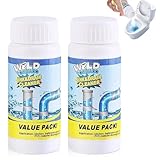 2 Stück Vollstern Abflussreiniger, 110g*2 Abflussreiniger Schaum Extra Stark, Vollstern Rohrreiniger Extrem Stark, Hochwirksamer Rohrreiniger, Sink Und Drain Cleaner, für Küche, Bad, Toilette