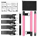 Pilates-Ausrüstung, multifunktionales Pilates-Bar-Set, Knöchelbänder, Bein-Po-Training, mit multifunktionaler Fitness, anpassbare Widerstandsstufen, 25 x 40 x 7 cm oder Beine, Po, Hüfte