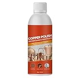 KOAHDE Messingreiniger und Politurspray,Kupferreiniger und Politur,Metallpolitur für Messing Kupfer und Edelstahl,Kupferreiniger Anlaufentferner,Kupferreiniger für Töpfe und Pfannen,100ML
