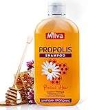 Milva Propolis Shampoo mit Honig I Bienenhonig Frauen-Haarshampoo für starkes Haar, bei juckender & gereizter Kopfhaut, stärkt regeneriert & schützt Haare & Kopfhaut, Honey Tiefenpflege | 200 ml