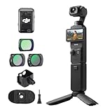 DJI Osmo Pocket 3 Kreativ Combo Bundle, vlog Kamera 4K mit 1-Zoll-CMOS und 4K/120 fps Video, 3-Achsen-Stabilisierung, digital Kamera, schnelles Scharfstellen (Pocket 3 Creator Combo)