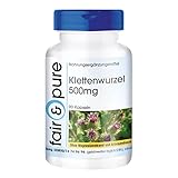 Fair & Pure® - Klettenwurzel-Kapseln 500mg - 90 Kapseln - mit 15mg Zink aus Zinkcitrat - vegan