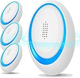 Ultraschall Schädlingsbekämpfer 4 Stück, Mäuseabwehr Ultraschall Elektrisch Insekten Mäuse Repellent, Mausefalle Effiziente Abwehr von Ratten, Mücken, Mäusen, Kakerlaken