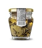 Valnerina Tartufi Schwarzer Sommertrüffel in Schuppen 40g | Scheiben-, Lamellen-, Carpaccio-Trüffel | Natürlich, handwerklich und italienisch konserviert in nativem EVO-Olivenöl extra Glas 40 gr.