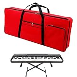 WSNDM 61 Key Keyboard Tasche Electric Keyboard Piano Soft Bag Portable, Tasten Tragbar Keyboard Tasche Gepolstert, 420D Oxford Cloth mit Side Handles, Elektronische Orgel, Wasserdicht, Stoßfest