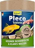 Tetra Pleco Tablets – Nährstoffreiches Fischfutter für alle pflanzenfressenden Bodenfische (z.B. Welse), 275 Tabletten Dose