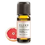 ELIXR – Grapefruitöl zur Raumbeduftung, für Aromatherapie & als Massageöl – 100% naturreines ätherisches Öl aus schonend gepressten Grapefruits – schonend in Deutschland hergestellt (5 ml)