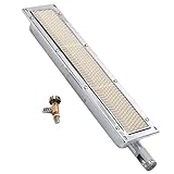 MECCTP Barbecues Infrarot Seitenbrenner Infrarotbrenner Gasgrill BBQ Gasbrenner Grill Heizelement Gasgrill Keramikheizung Zum Kochen Grillen Braten Camping - 57 x 9,5cm