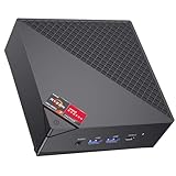 ACEMAGICIAN AM06 Pro Mini PC, AMD Ryzen 7 5700U (8C/16T, bis zu 4.3Ghz),16GB DDR4 512GB NVME SSD Mini Computer mit Type-C |Dual LAN| WiFi6 |BT5.2