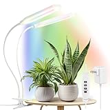 Diivoo Pflanzenlampe LED Vollspektrum für Zimmerpflanzen, Pflanzenlicht mit 2 Licht-Modi & Zeitschaltuhr & 10-Stufen-Dimmung, Wachstumslichtfür Indoor-Pflanzen, Blumen, Bonsais, Gemüse