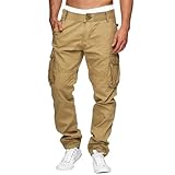 Cargohose Herren Baumwolle Wanderhose Herren Stretch Outdoor Hosen Für Herren Bequeme Lange Hosen Mit 6 Taschen